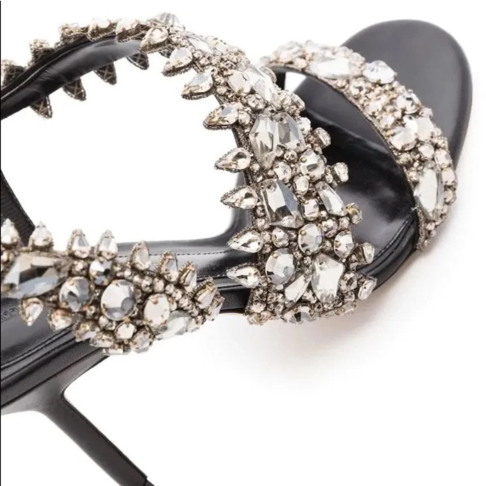 Alexander McQueen Crystal-Embellished High-Heel Sandals - Picture 7 of 11